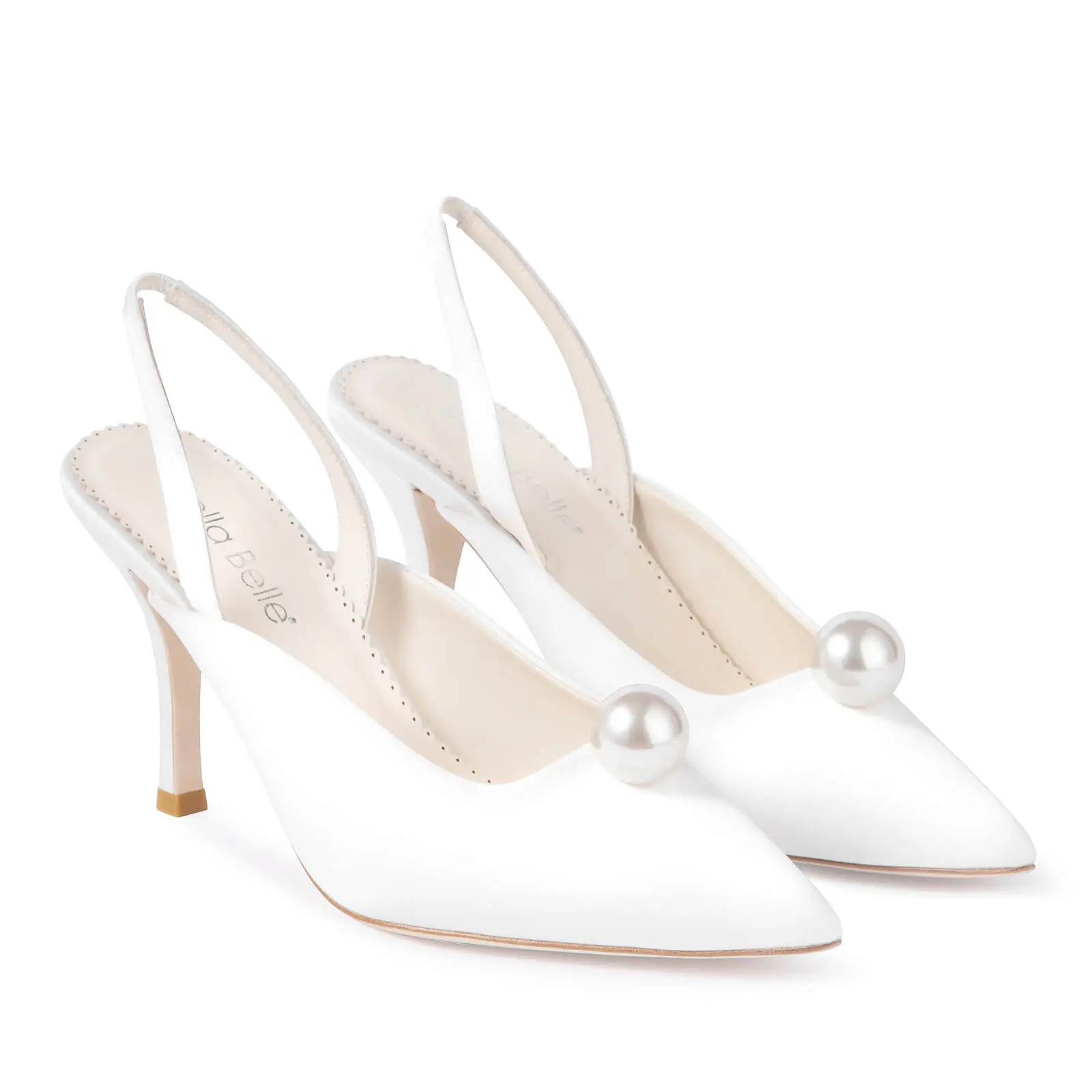 Misha Pearl Slingback Bridal Heels