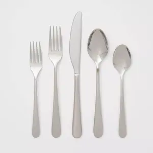 20pc Harrington Flatware Set Silver - Threshold