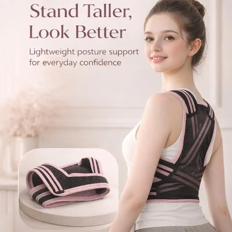 Children Posture Corrector, Posture Brace, Adjustable Shoulder Back Support Band, Breathable Back Straightener, Skin-Friendly Design, Ideal for School, Homework, Reading, All Seasons