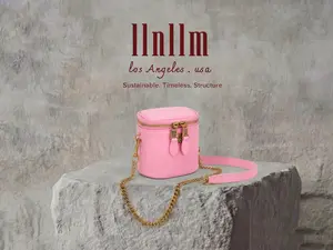 BUBBLE CHAINBOX - MINI LEATHER CHAIN STRAP CROSSBODY-LA PINK