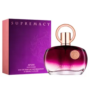Afnan | Supremacy Pour Femme | Women's fragrance | 3.4 oz | Perfume Cosmetics | Peach - Sweet Amber & Vanilla Notes