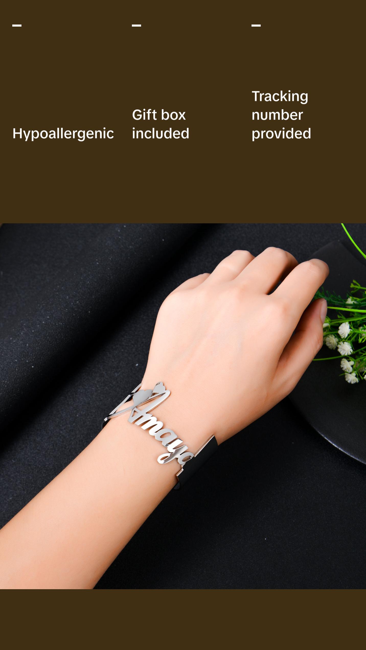 Personalized Name Cuff Adjustable Bracelet