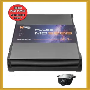 Marts Digital MD3000 Mono Class D 1 Ohm Stable Car Audio Amplifier