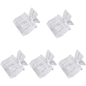 5 Pieces Transparent Plastic Queen Bee Cage Catcher Clips Safe Tool for Capturing Storing Marking Queen Bees for Beekeeping