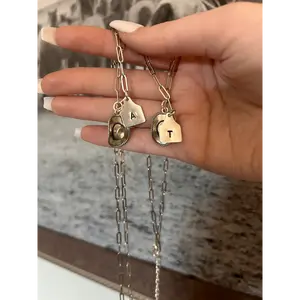 Inital and Cowboy Hat Necklace