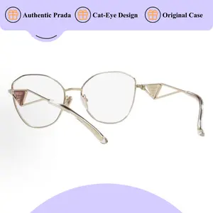Pre-owned Brand New,Prada PR 52ZV Irregular Cat Eye Eyeglasses