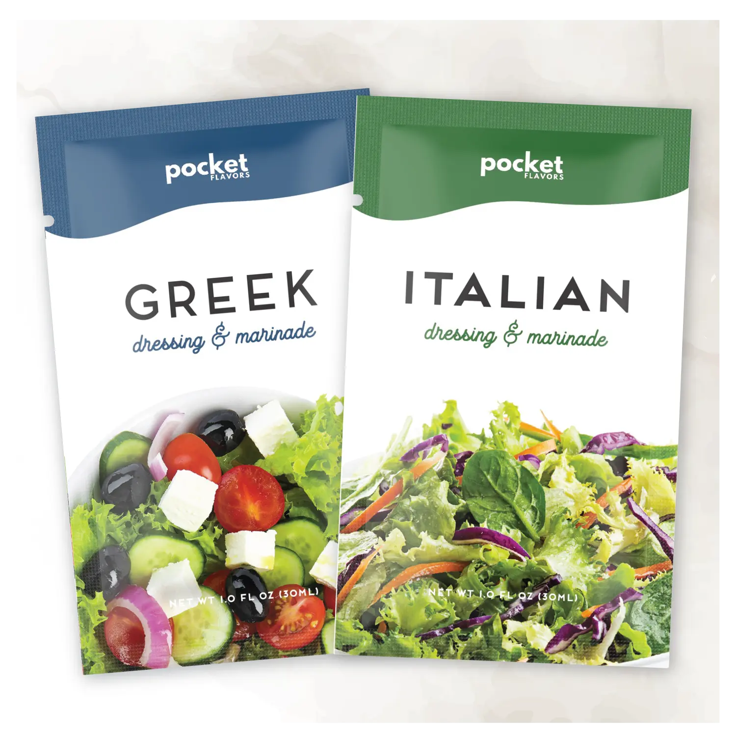 Greek + Italian Salad Dressing Packets  - 32 Count