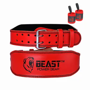 Weight Lifting Belt 4inch Genuine Leather Lower Back Support Bodybuilding Squat Deadlift Cross Strength Training Weightlifting Gym Belt For Men Women