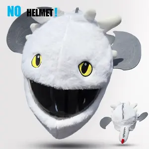 Plush Animal Helmet Cover, Fun and Unique Design, Easy Installation, Anti-Friction Protection, Personalized Helmet Protector