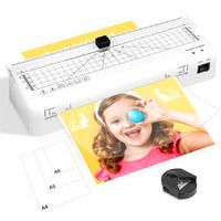 A4 Laminator White-(10Films+Cutter+Corner Rounder)