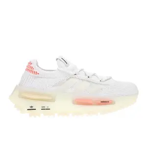 adidas Womens Nmd S1 Lace Up Sneakers Shoes Casual - White