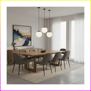 10 inch Diameter Etched White Glass Globe Integrated LED Pendant