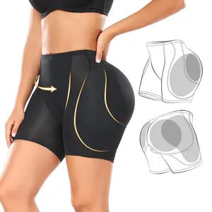 Women Hip Padded Booty Lifter Shapewear Thicker Enhancer Removable 4 Pads Control Panty for Bigger Butt Laced Trim SpringStatements