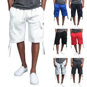 Men's Summer Cargo Shorts - New 5-Inch Casual Workwear Shorts with Multi-Pockets - Loose Fit Straight Leg Breathable Outdoor Short Pants for Streetwear & Daily Use Menswear Trouser men's shorts 5 pack jean shorts men Sapphire Blue Beige Plain Tropical