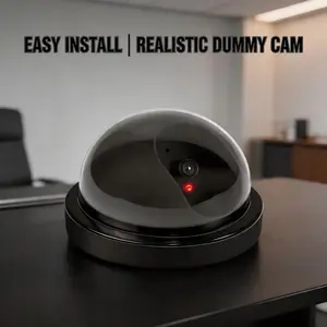 Simulated Surveillance Camera – Realistic Indoor and Outdoor Monitoring Model – Battery Powered with Red Light