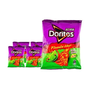 Doritos Nacho Cheese Flavored Tortilla Chips, Spicy Lime Flavor, 68g Bag (5-Pack Value Bundle)