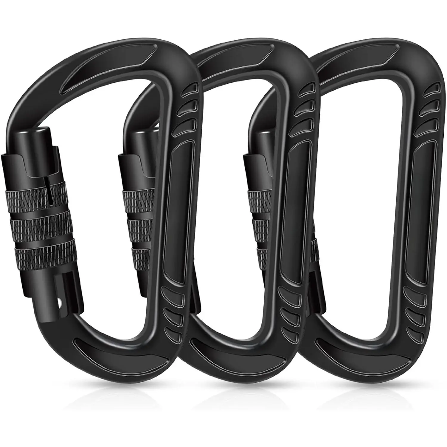 12kN Heavy Duty Carabiner Clips,Lock Carabiners Small D Ring for Securing Pets, Camping, Hiking, Hammock, Keychains