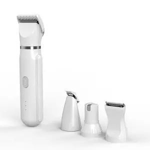 New 4 in 1 Pet Grooming Kit Dog Electric Clipper Paw Trimmer Cat Nail Grinder Cleaner