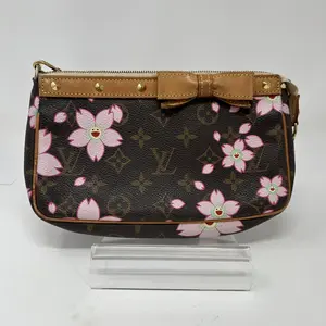 Pre-owned LOUIS VUITTON Canvas Shoulder Bags Murakami Cherry Blossom pochette vintage