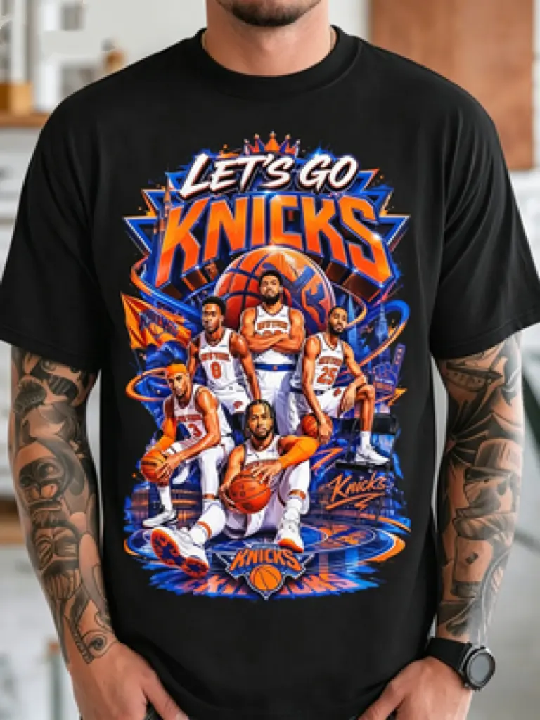Let's Go Knicks Basketball T-shirt – Game Day Shirt