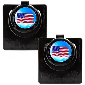 Trash Snap Reusable Bag Holders - Car, RV, Home, Travel, Boat | Eco-Friendly Recycled Plastic 2 Pack Disposable Bags Included Set