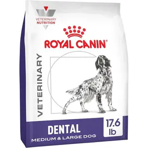 Veterinary Diet Canine Medium and Large Dental Adult Dry Dog Food, 7.7 lb Bag