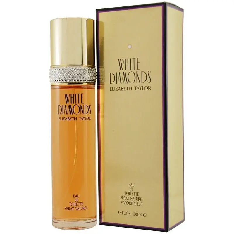 Elizabeth Arden White Diamonds Women's Eau de Toilette Spray, Luxury High-End Glamorous Deep Floral Perfume with Neroli, Lily, Rose, Sandalwood Warmth & Amber, Everyday Fragrance, 3.3 fl oz, Gifts for Women