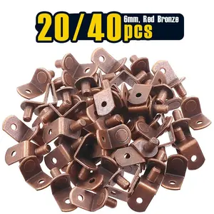 L-Type Board Holder Bronze 6mm, Durable L-Shaped Bracket for Secure Placement, Ideal for Various Applications, Reliable Support Solution