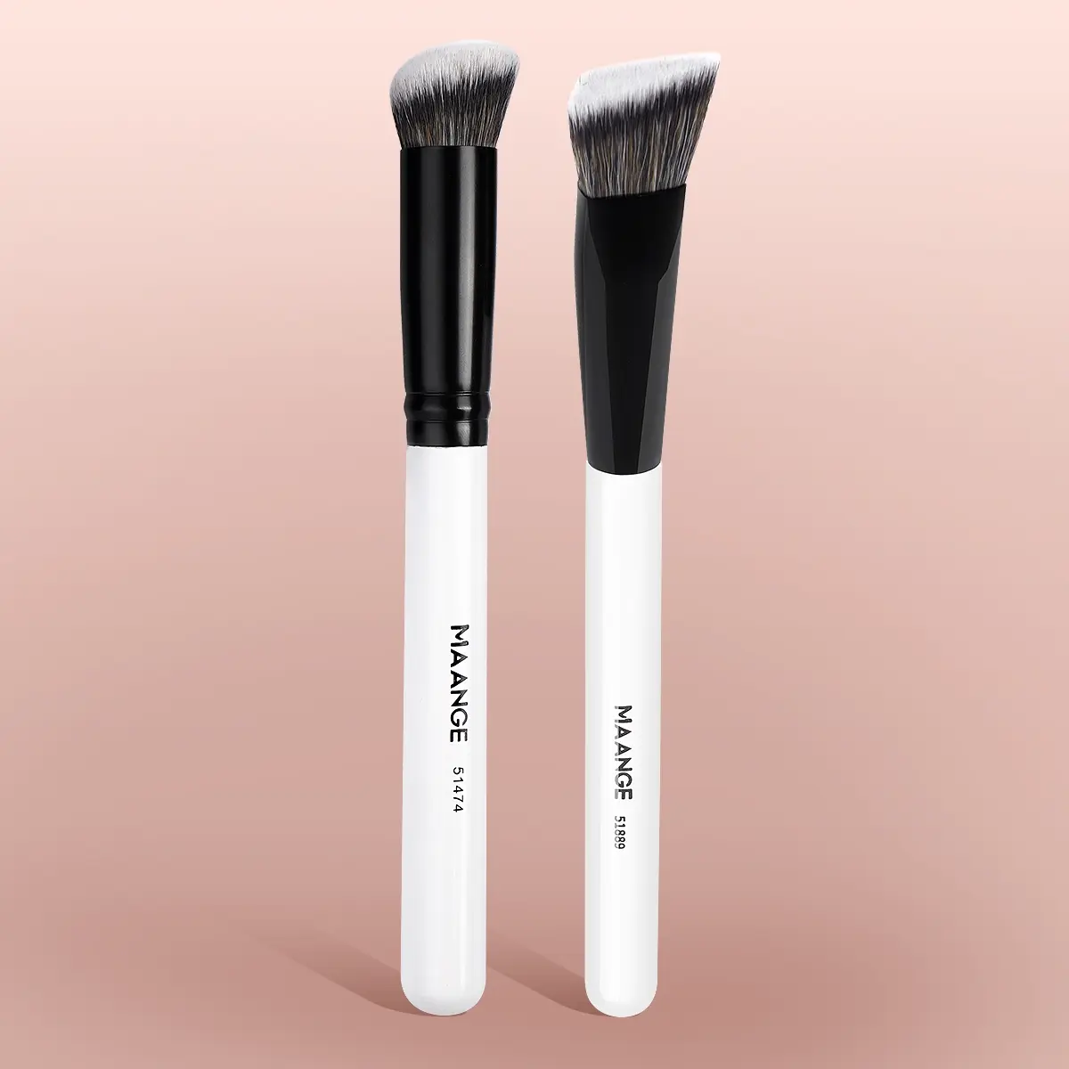 MAANGE 2pcs/3pcs/6pcs Cosmetics Brushes Set, Makeup Brush Kit, Face Makeup Brushes,Angled Foundation Brush Powder Brush Concealer Brush Smudge Brush Eyeshadow Brush Detail Brush for Application,Essential Tools for Makeup Lovers