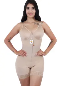 Women’s  Fajas Colombianas shapewear Tummy Control Butt Lifter Shaper with Zipper Crotch detachable shoulder strap FAJA COLOMBIANA DEPORTIVA CON CINTURILLA INCLUIDA