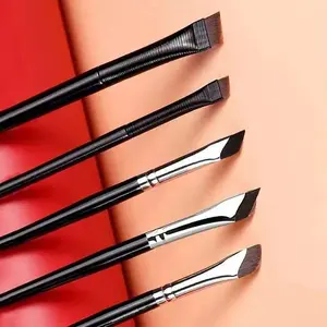 5/7 Piece Knife Edge Makeup Brush Set, Angled Flat Brow Liner Brush, Waterline Brush, Scissor Detail Waterline Brush, Cosmetic Tools, Makeup Brushes Kits