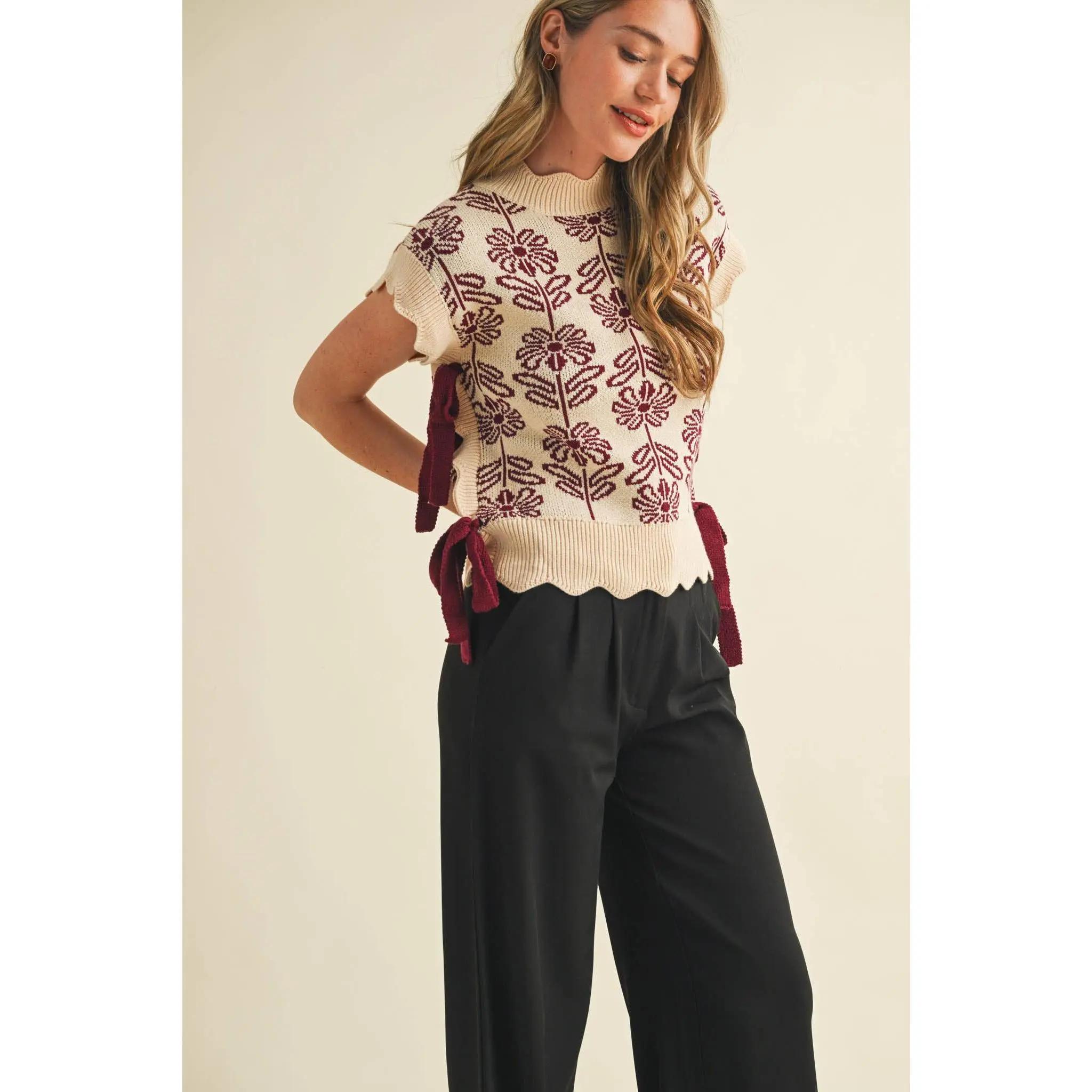 The Sweetheart Floral Sweater