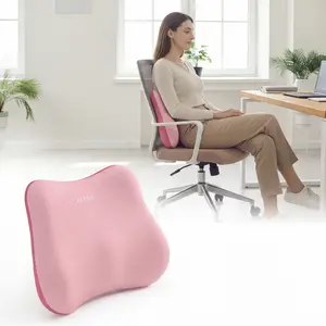 Lumbar Support Pillow for Office Chair & Car Seat, Ergonomic Memory Foam Back Cushion for Lower Back Pain Relief & Posture Support, Comfort for Long Sitting
