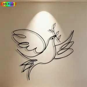 1pc Dove Metal Wall Art,Dove Statue Mural, Ideal Gift for Easter, New Year, Dove Decor Enthusiasts, Weather-Resistant Metal Wall Decor Wall Sculptures, Perfect for Outdoor Wall & Garden Fence, Elegant Peace Symbol Decor