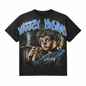 Valley Dreams Retro Kid NYC Graphic Tee – Vintage Statue of Liberty Streetwear T-Shirt