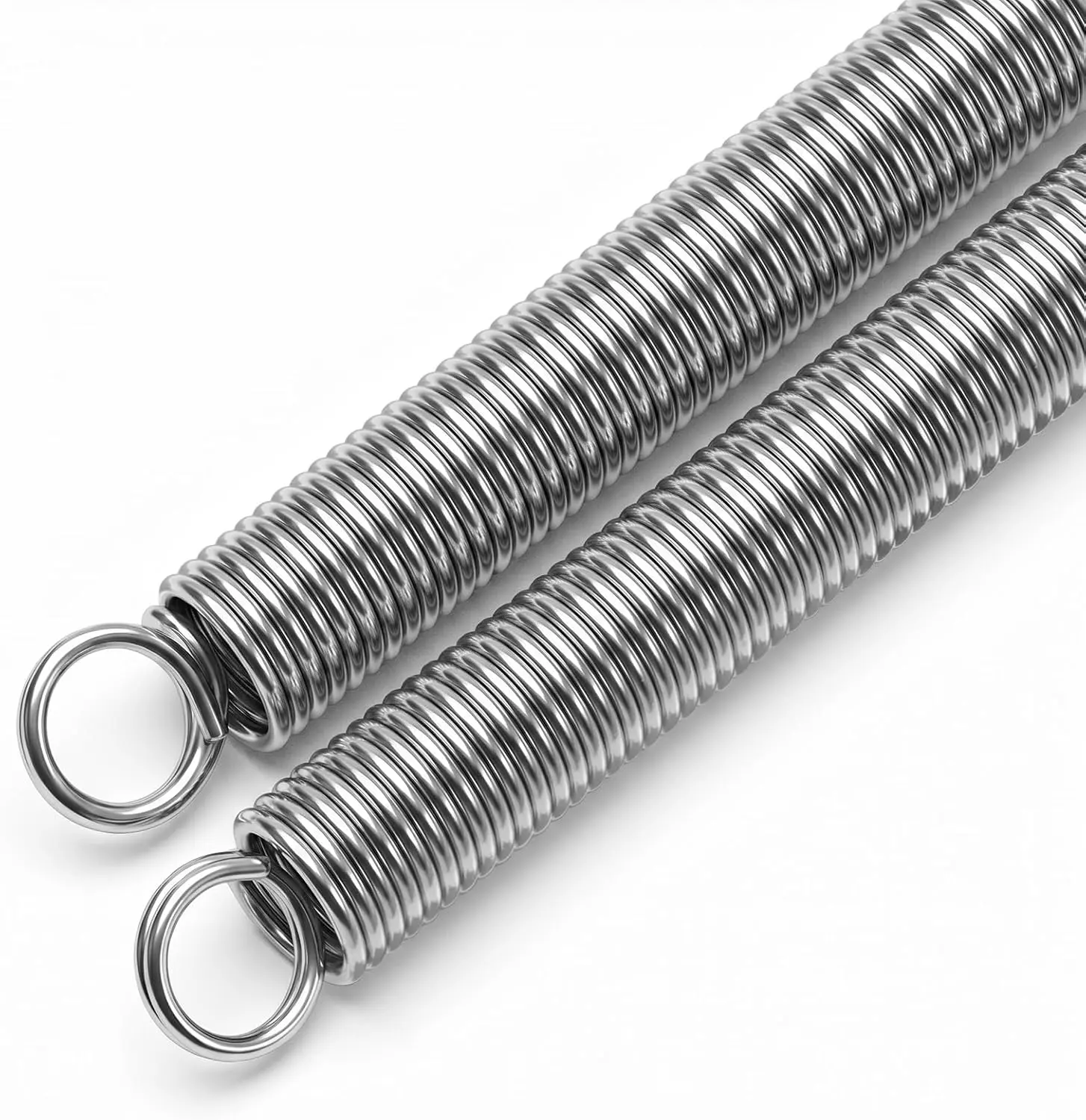 2 Pcs Screen Door Springs, Heavy-Duty Stainless Steel Screen Door Spring,Screens Doors Spring Closer for Self-Closing Screens & Storm Doors,Silver,15.75 in
