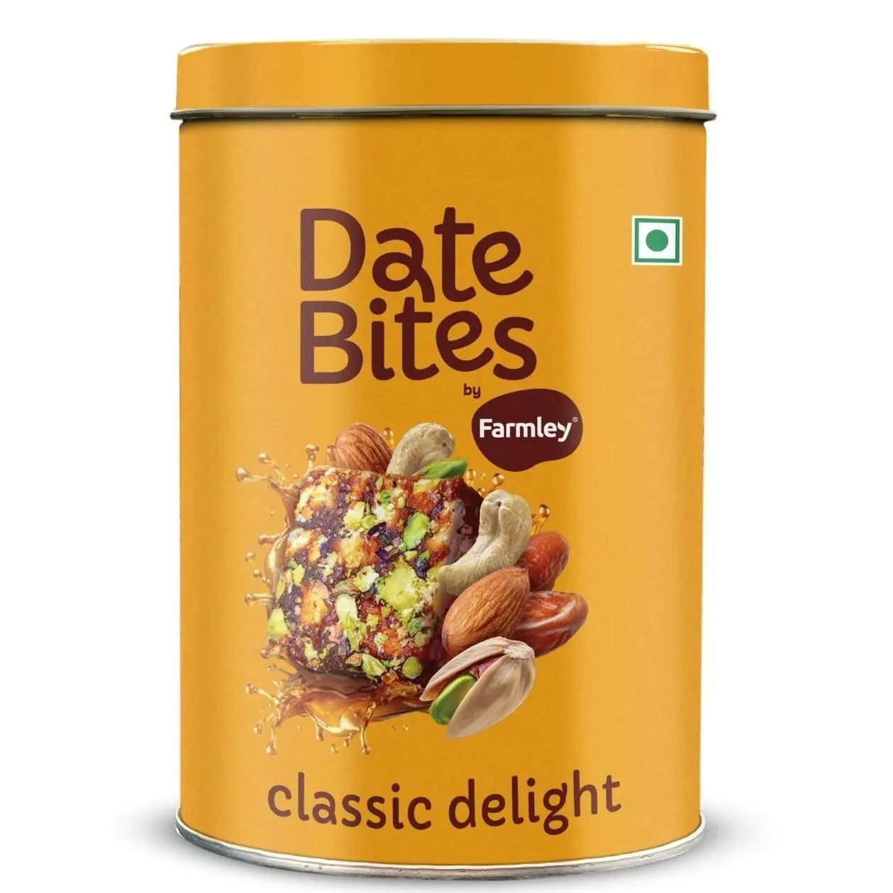 Farmley Protein Dates Bars Jars| Dates Bite with No Added Sugar | Made with Zero Added Sugar | Date, Pistachio, Cashews, Almonds, Honey | Healthy Protein Bars 200 g (Pack of 10) (7.05 Oz)