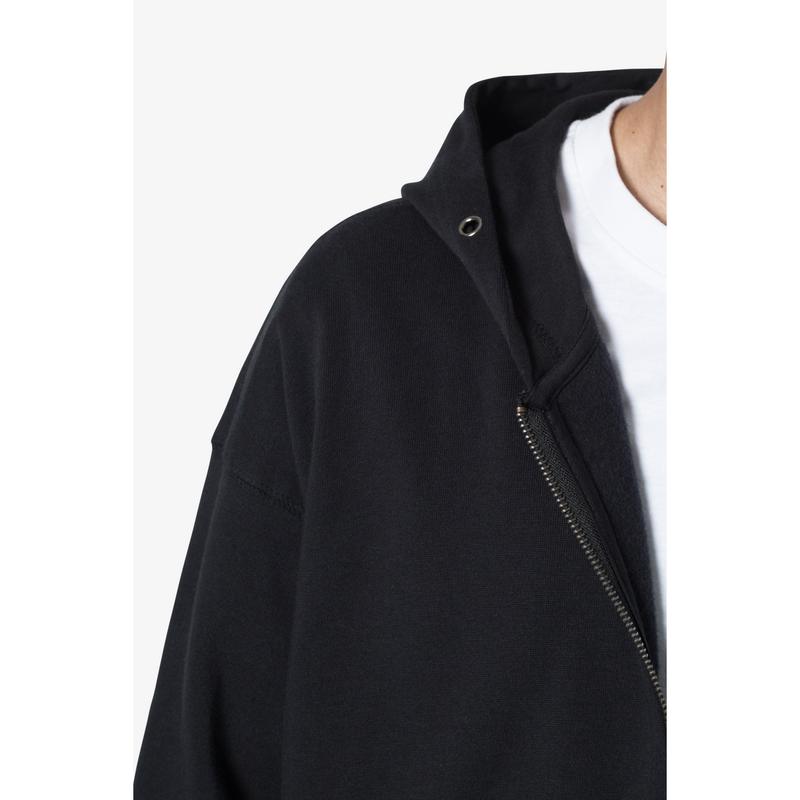 mnml Basic Zip Up Hoodie - Black