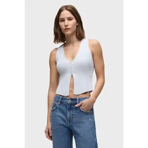 Sleeveless V-Neck Sweater