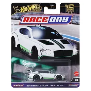 Hot Wheels Car Culture 2024 Race Day 2018 Bentley Continental GT3, 1:64 Scale, Diecast Model Car