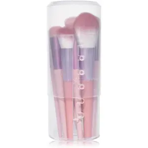 Retractable Makeup Brush Holders, Clear Plastic Travel Makeup Brush Cup with Lid, Portable Cosmetic Brush Organizer Container, Dustproof Brushes Storage Case for Women Make-up Artist, 1pc