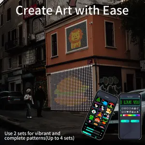 1pc Hamburger Smart Curtain Light,Starry Sky Fairy Lamp,Led Party Light,App control,USB interface,RGB lighting,400 Leds,Available in 3FT/6FT,DIY Designs, Graffiti, Ideal for Indoor Outdoor,Valentine's Day Birthday, Wedding, Anniversary Decorations