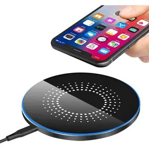 Fast Wireless Charger Pad, Wireless Charging For S22,S22+,S21,S20,S10, Fast Charging For iPhone 13,14,12,11 Series