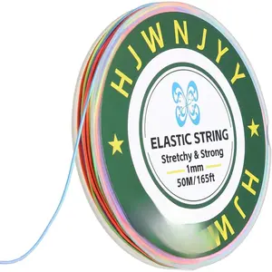 Stretchy Bracelet String,1 mm 165  Sturdy Durable Elastic String Cord for  Making, Necklaces, Beading and Crafts (Rainbow)