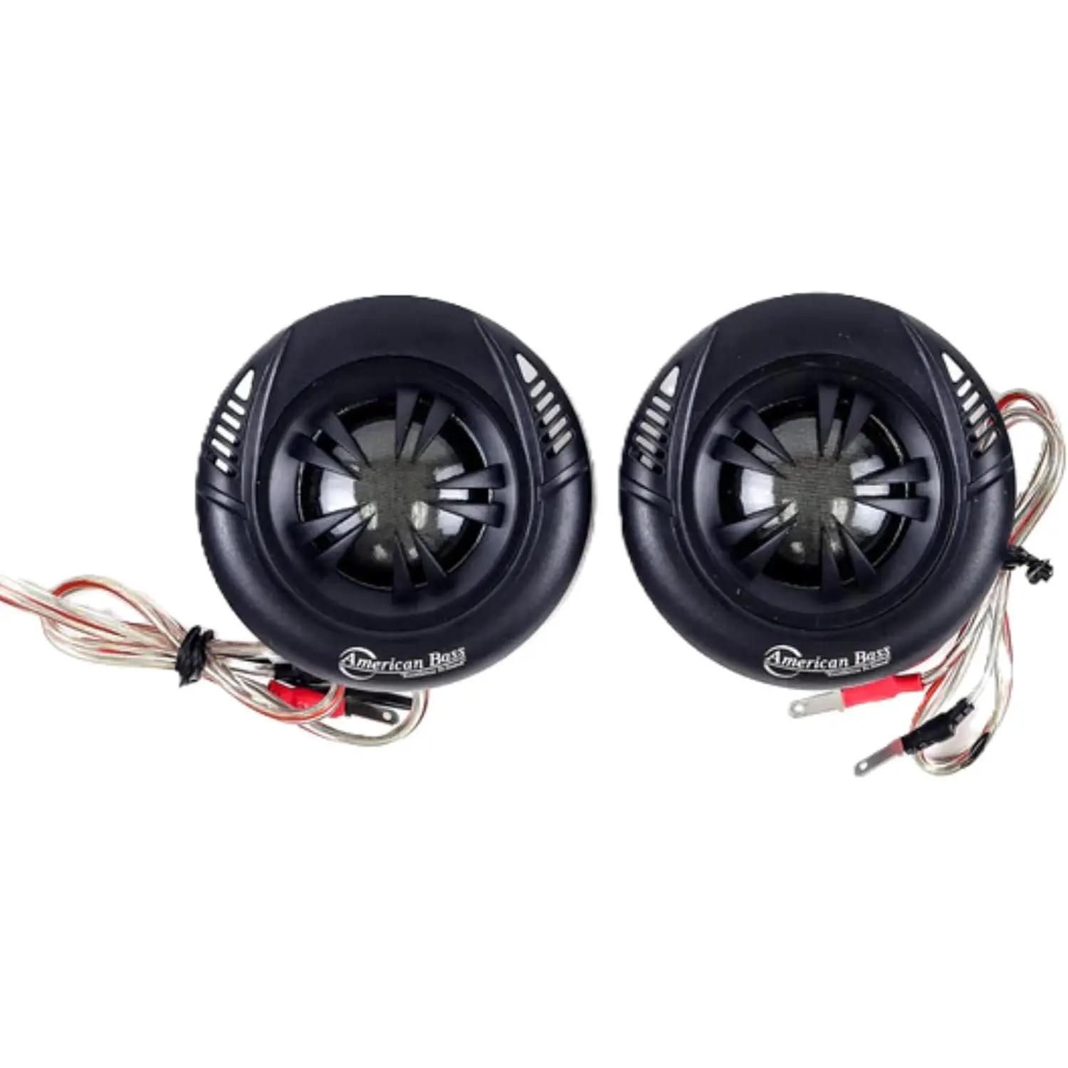 American Bass SQ T2 Soft Aluminum Dome 120 Watt Neodymium Swivel Tweeter Speaker, 2 Pack with Butyl Rubber Surround and Woven Carbon Glass Fiber Cone