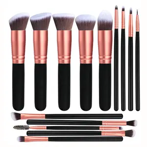 14-Piece Makeup Brush Set, Professional Cosmetic Brushes for Foundation Application, Essential Beauty Tools for Flawless Look, Face Makeup Brush, Makeup Brush Kit