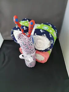 Butterfly diaper cake - Flowers