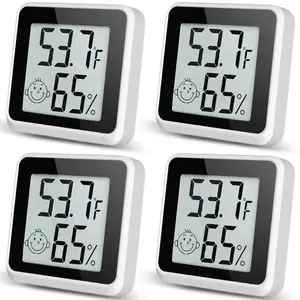Indoor Humidity Meter Hygrometer 4Pack, Room Thermometer for Accurate Room Temperature , Digital Hygrometer with Indoor Thermometer for ,  , and Humidity Sensor  Comfort