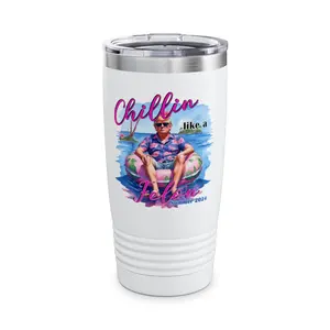 Chillin Like a Felon Trump 2024 Ringneck Tumbler, 20oz Vote 2024 MAGA Drinkware Flasks Stainless Steel Insulation Lid