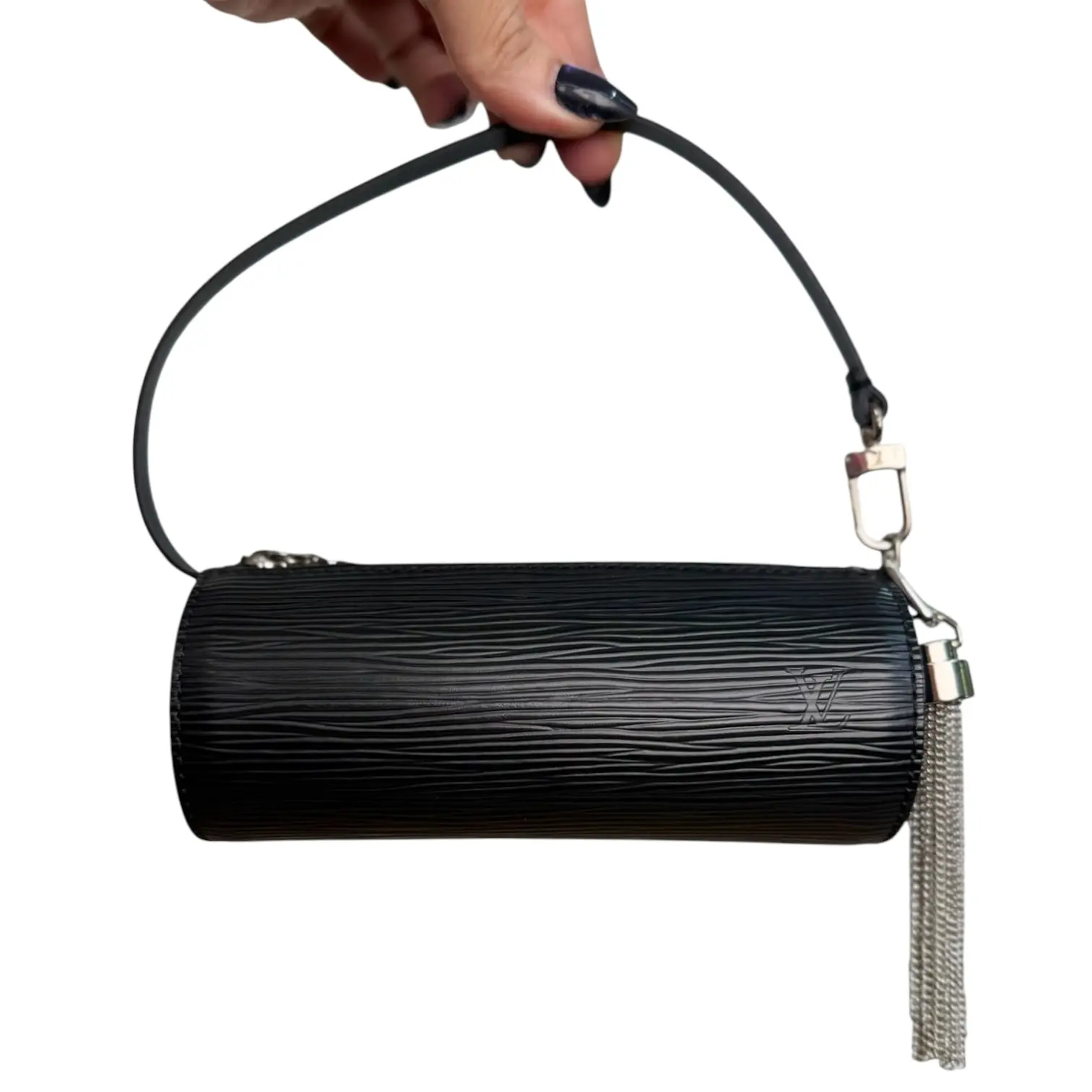 Pre-owned Louis Vuitton leather Mini Bags Black Epi Mini Papillon